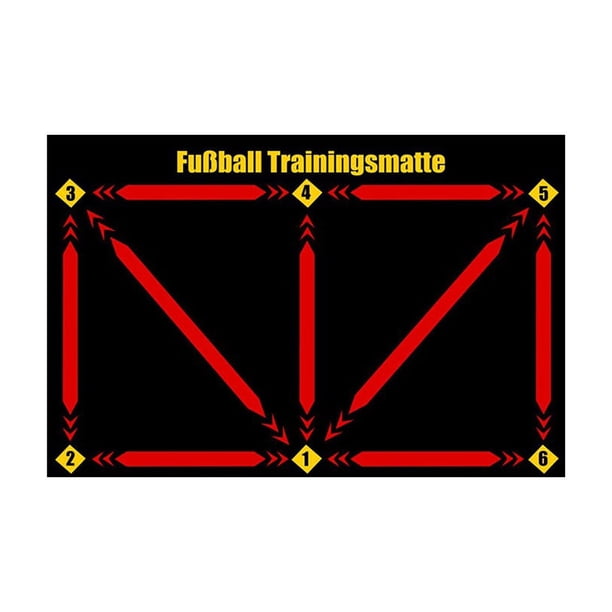 Soccer Step Training Mat, Silent and Absorbent Dribbling Aid, Non-Slip Dribbling Ball Control, Indoor Soccer Step Mat