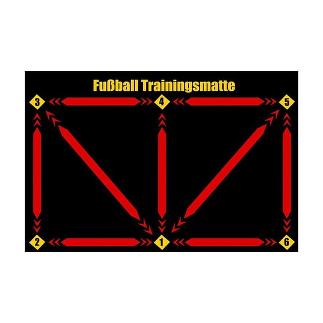 Big sale Football Footstep Training Mat Absorbing Silent Dribble Aid Non Slip Dribbling Ball Control Football Footstep Mat Indoor Ourdoor For Children Adults