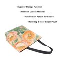 thumbnail image 3 of FORMRS Womens Canvas Tote Bag with Zipper Inner Pocket Shoulder Handbag, Abstract Floral Art, 3 of 7