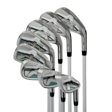 Wilson Velocity HDX Women Right Hand Stiff Flex Steel Iron 4-PW+SW Golf Club (Best Golf Irons Available)