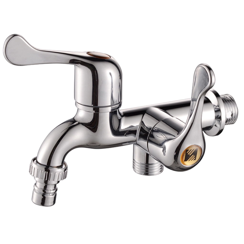 Wall Mounted Bathroom Faucet Cold Water Taps /2 Hose Hardware