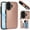 Rose Gold, variant on Kryonix for iPhone 17 Pro Max Wallet Case with Card Holder, PU Leather Kickstand Card Slots Case, Double Magnetic Clasp and Durable Shockproof Cover,Black/Pink/Blue