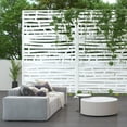 thumbnail image 5 of POSHIONS Jungle Decorative Screen White 76"H x 47.2"L x 15.7"W, 5 of 6