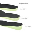 thumbnail image 2 of Unique Bargains 1 Pair Height Increase 0.98" Shoe Inserts Fit Shoe Size 39/40 Green Black, 2 of 6