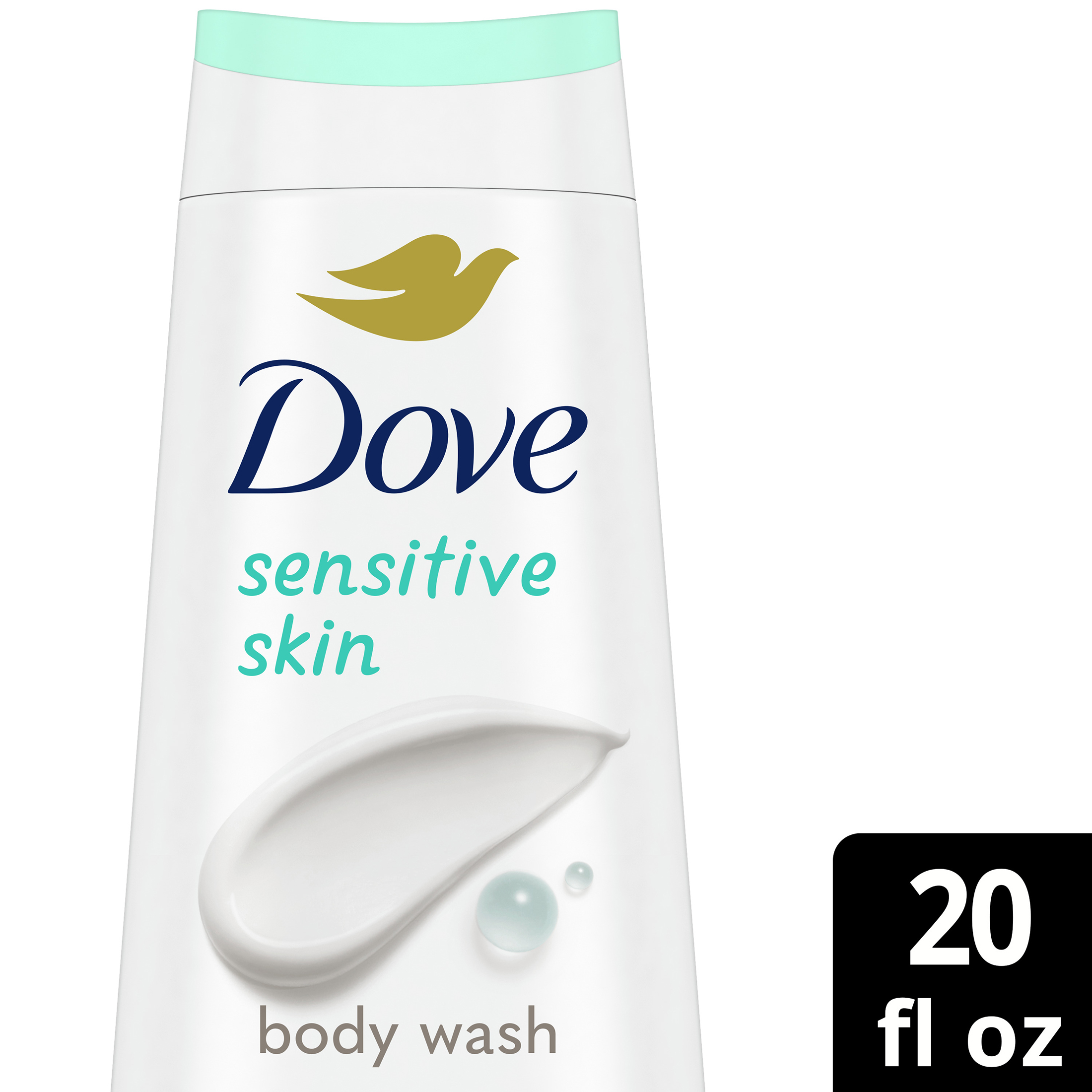 Dove Sensitive Skin Long Lasting Gentle Hypoallergenic Body Wash, 20 fl oz - image 3 of 12