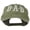 Olive Green, variant on DAD Grey Letter Embroidered Washed Cotton Cap - Maroon OSFM