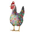 thumbnail image 3 of Bufanda navideña de pollo, decoración navideña para exteriores, adornos de madera para patio, 3 of 4