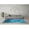 thumbnail image 3 of Ahgly Company Indoor Rectangle Oriental Light Blue Industrial Area Rugs, 8' x 12', 3 of 4