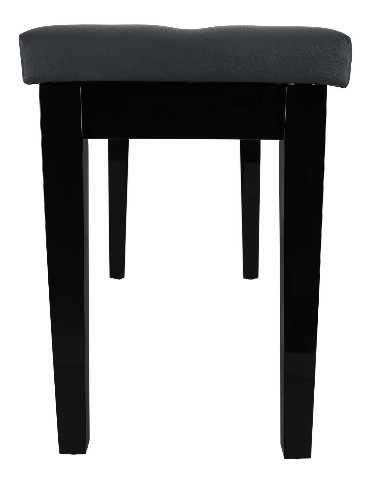 Rockville PB7 BLACK Premium Piano Bench w/Thailand Wood, Comfy Padding + Storage