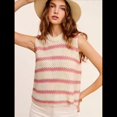 thumbnail image 4 of Suéter Tipo Camisa de Cuello Redondo, Holgado, Estilo Europeo y Estadounidense, con Rayas y Cuello Halter para Mujer Rosa L, 4 of 7