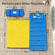 thumbnail image 3 of Primlect Tapete para Siesta, 55" x 22", Saco de Dormir Portátil con Almohada Removible, Fácil de Enrollar y Almacenar, Azul, 3 of 8