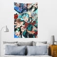 thumbnail image 2 of My Hero Academia Tapestry, Anime Wall Poster Art, Wall Tapestry For Bedroom Living Room Dorm Room, Wall Hanging For Festival Party Events Background Photography Backdrop, 60x40 Inch, 2 of 9