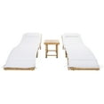 thumbnail image 5 of SAFAVIEH Carew Outdoor Patio 3 Piece Sun Lounger Set, Natural, 5 of 7