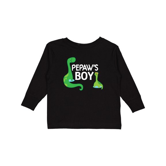 Inktastic Pepaw's Boy Grandson Boys Long Sleeve Toddler T-Shirt