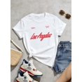 thumbnail image 6 of 【New Arrival】Women's Los Angeles Graphic Oversized T-Shirt - Casual Summer Streetwear Tee, 6 of 9
