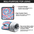 thumbnail image 7 of Colorful Tie Dye Pattern Kitchen Oven Mitt and Pot Holder Sets 2 Pcs for Baking, Cooking and Grilling, Heat Resistant Up To 392 °F, 7 of 7