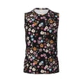 thumbnail image 6 of Lsque Daisies Flowers Print Men's Cotton Blend Sleeveless Muscle Shirts (S-3XL)- Moisture Wicking, Odor Protection, UPF 30+,Large, 6 of 8