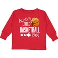 thumbnail image 3 of Inktastic Auntie's Little Basketball Fan Boys or Girls Long Sleeve Toddler T-Shirt, 3 of 5