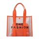 thumbnail image 3 of Bolsa de hombro para mujer Bolsas de viaje transparentes de PVC de moda con billetera (naranja) Hugtrwg Para Estrenar, 3 of 9
