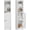 White, variant on 67" Tall Bathroom Organizer and Storage, Narrow Storage Cabinet with 2 Doors and 4 Shelves, Freestanding Floor Storage Unit