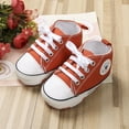 thumbnail image 3 of Mialoley Baby Canvas Prewalker Outdoor Shoelace Skid Soft Bottom High Top Shoes, 3 of 9