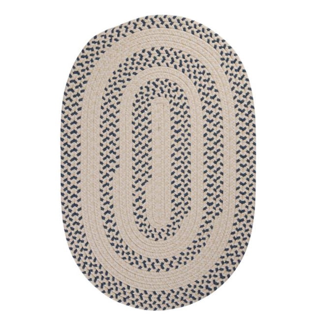 Colonial Mills Tapis EM59R048X048 en Bois d'Orme - Denim 4 Po Tapis Tressé Rond