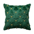 thumbnail image 1 of Funda de cojín navideño Fundas de almohada para árbol de Navidad Fundas de cojín de felpa suave con cierre de cremallera oculto Decoración de invierno para el hogar, 1 of 7