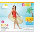 thumbnail image 5 of Intex 47" Transparent Sparkling Glitter Tube Pool Float Ages 9+, 5 of 5