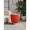thumbnail image 2 of Manhattan Comfort Anderson End Table 2.0 with Steel Frame in Orange, 2 of 6