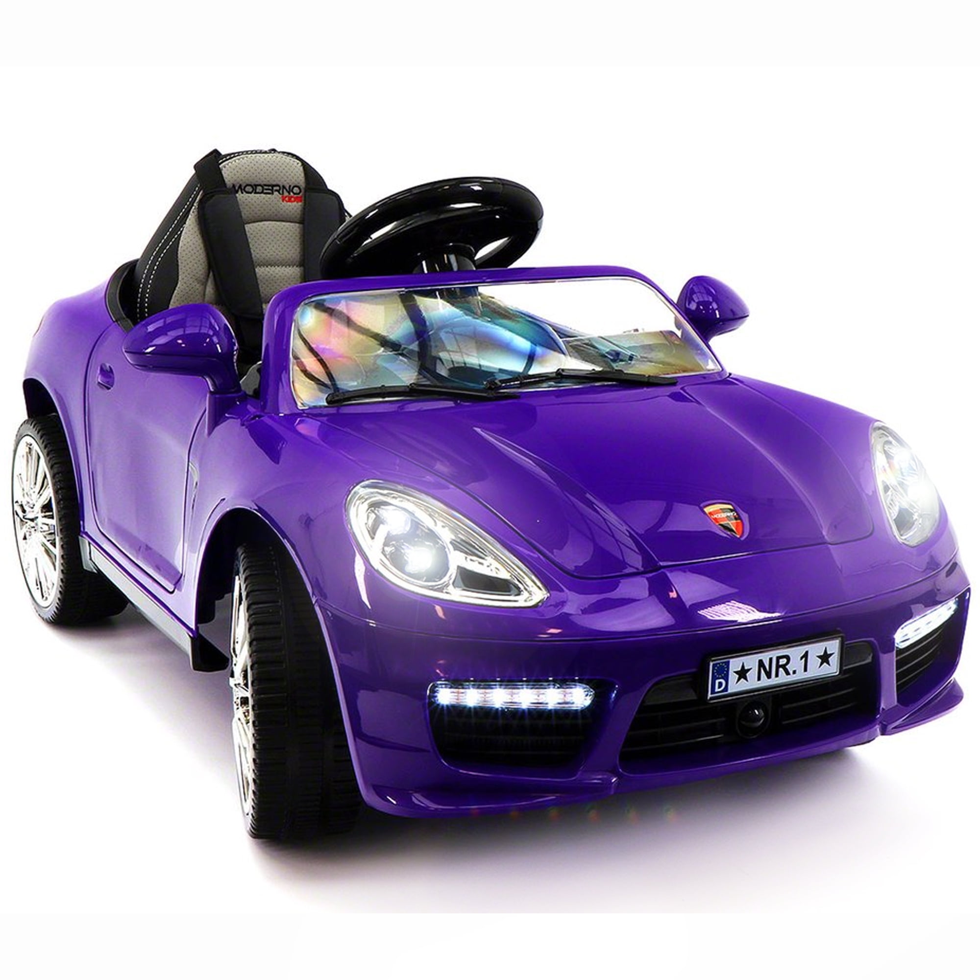 2019 Kids 12 Volt Battery RideOn Sportscar, Purple
