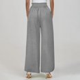 thumbnail image 6 of Women's Gaucho Pants Wide Leg High Waisted Sweatpants Soft Cute Joggers Flowy Vacation Pant 2026, Gray L, 6 of 7