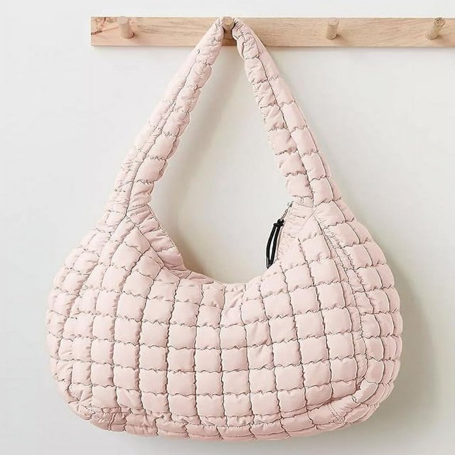 CNKOO Quilted Tote Bag Large Quilted Carryall Puffer Shoulder Bag Lightweight Quilted Padding Bag Quilted Bag