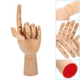 thumbnail image 3 of Unique Bargains 7' Wooden Hand Model, Artist Mannequin Left Hand Model Flexible Movable Manikin Jointed Figure, 3 of 6
