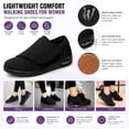thumbnail image 2 of YOURDIARY Adjustable Hook and Loop Wide Fit Casual Walking Shoes, Breathable Mesh Air Cushion Non Slip Comfort Sneakers for Women Seniors, 2 of 6
