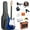 Blue, variant on ADM Electric Guitar Solid-Wood Body 39" Beginner Guitar Kit with Amplifier, Bag, Strap, String, Tuner, Cable, Picks and Free Lesson, Black