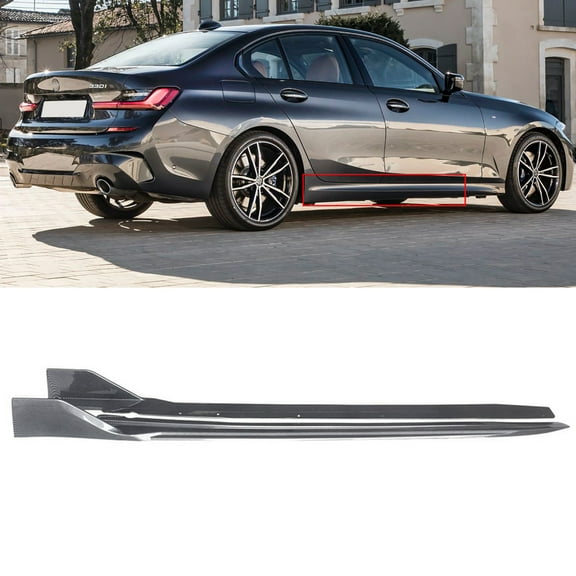 NINTE Side Skirts for 2019-2022 BMW G20 G28 3-Series M Sport Carbon Fiber Style Panels