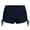 Navy, variant on Rexolia Women's High Waist Swim Shorts Ruched Side Tummy Control Yoga Beach Workout Black L