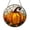 Acrylic 3.5 Inch, variant on Stained Glass Window Hanging Pumpkin Sun Catcher, Autumn Theme Glass Panel with Chain for Window Home Decor, Indoor Wall Art Window Decoration, Seasonal Fall Window Suncatcher Gift