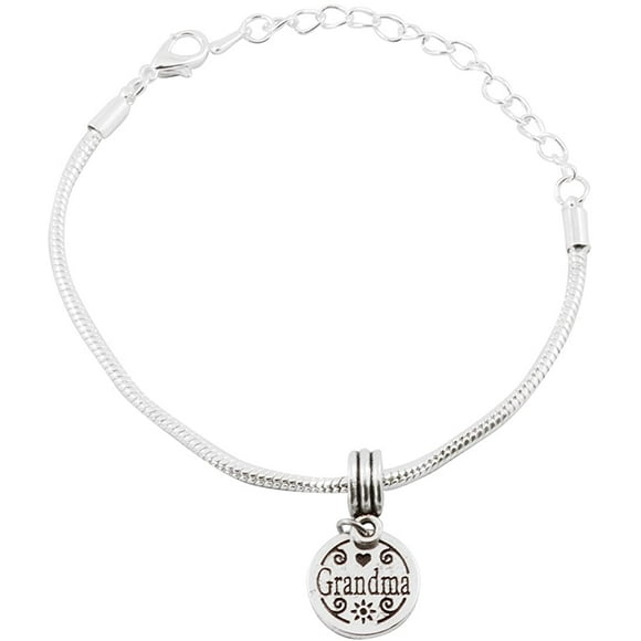 Cadeaux pour Grand-Mère / Cadeaux pour Grand-Mère de la Part de Petite-Fille Ou Petit-Fils Bracelet à Chaîne Serpent en Acier Inoxydable pour Grand-Mère en Tant Que Grand-Mère Bijoux Elle Voudra pour Toujours