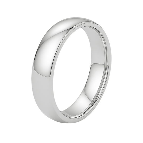 14k White Gold Comfort Fit Wedding Band Size 10 Weight 1.6 grams