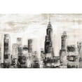 thumbnail image 3 of Vassileva, Silvia 14x11 Black Modern Framed Museum Art Print Titled - Manhattan Skyline BW Crop, 3 of 5