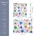 thumbnail image 2 of Yayeee Toggle Light Switch Wall Plate 3-Gang 6.37"x4.48" Decorative Outlet Cover, Blue Retro Triangles, 2 of 7