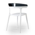 thumbnail image 6 of Omax Decor Mia Resin Patio Dining Chair in White - (Set of 2), 6 of 8