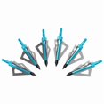 thumbnail image 3 of 6 pcs Archery Hunting Broadheads 100 Grain 3 Blade Broad Screw Tips Arrow Heads, 3 of 5