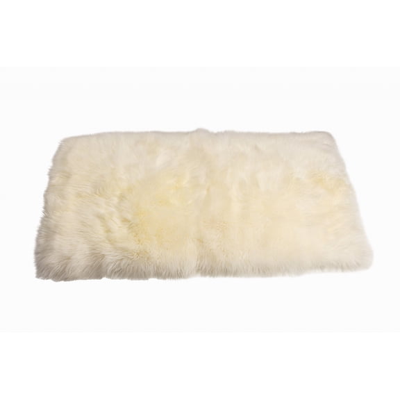 3' x 5' Natural Rectangular Sheepskin Area Rug