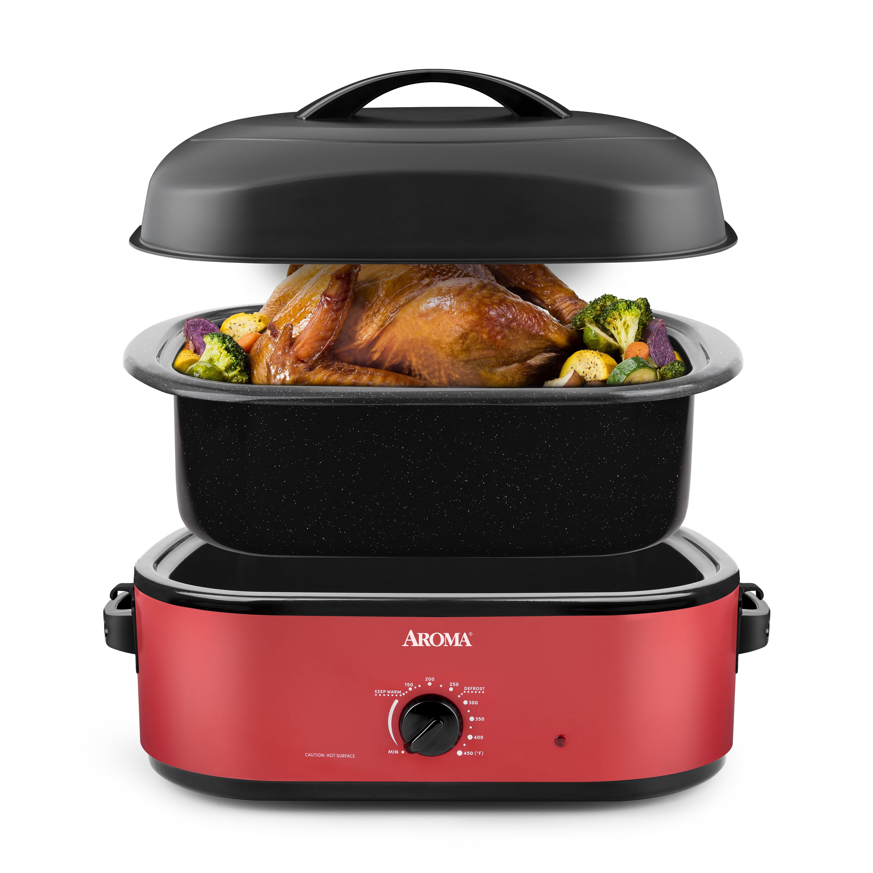 AROMA® 18Qt. Roaster Oven with High-Dome Lid (ART-718RH)