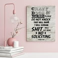 thumbnail image 4 of Positive Quotes Canvas Print Pictures Artwork Decoration Crazy Dogs Live Here Please Do Not Knock Canvas Wall Art Ready to Hang Paintings for Living Room Bedroom Office 8x10in, 4 of 7