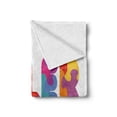 thumbnail image 2 of Tyler Soft Flannel Fleece Blanket, Composition of Kindergarten Themed Colorful Letter Arrangement Newborn Children Name, Cozy Plush for Indoor and Outdoor Use, 70" x 90", Multicolor, by Ambesonne, 2 of 6