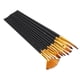 thumbnail image 4 of Juego de 12 pinceles de nailon para pintar, pinceles profesionales para acuarela, 4 of 15