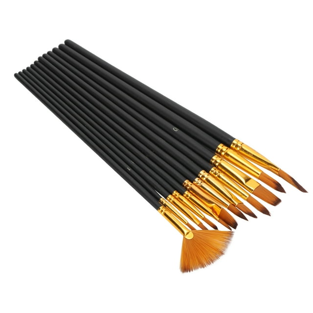 Pinceles de acuarela Bling Bling juego de 12 pinceles de pelo de nailon